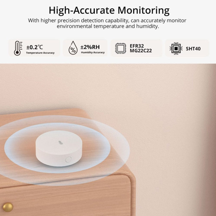 Sonoff SNZB-02P Wireless Temperature And Humidity Sensor Detector Smart Home