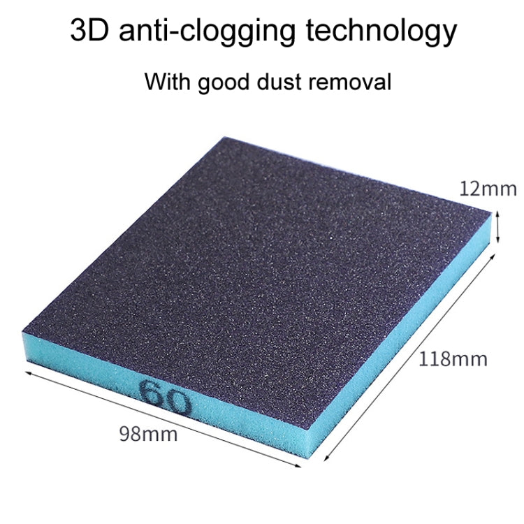180# Woodworking Polishing Metal Rust Removal Wet And Dry Sponge Sandpaper