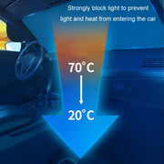 Car Laser Front Windshield Sun Protection Heat Insulation Sunshade, Size: Small
