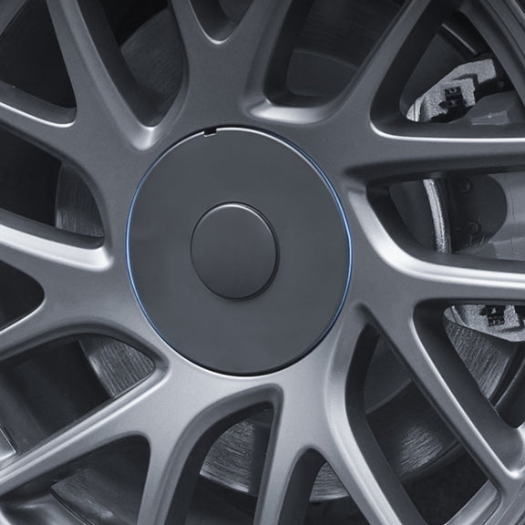 For 2024 Tesla Model 3 4pcs /Set Wheel Center Cover Modification Accessories(Matte Black)