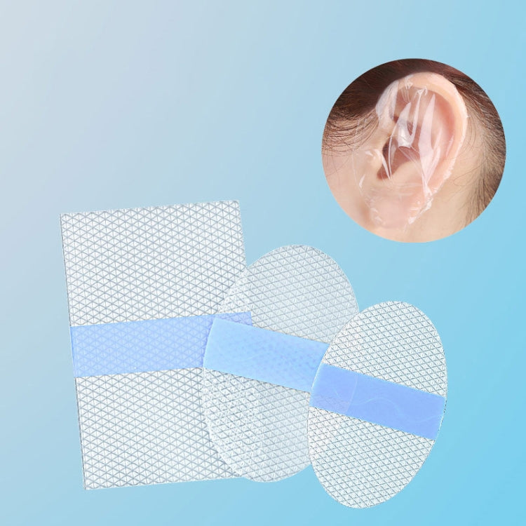 20pcs /Pack Oval Small PU Film Silicone Gel Water-resistant Breathable Ear Patch
