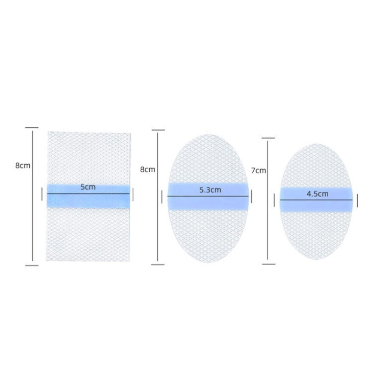 20pcs /Pack Square PU Film Silicone Gel Water-resistant Breathable Ear Patch