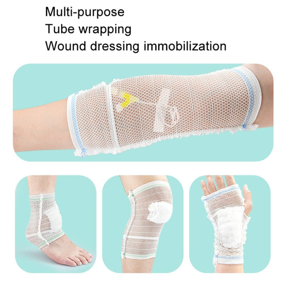 PICC Mesh Bandage Cover IOL Placement Fixation Nursing Isolation Mesh, Color: Green Edge XL For Adults