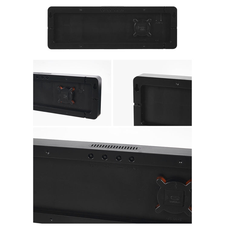 5526 LED Digital Display Electronic Wall Clock Multifunctional Countdown Alarm Clock(B Green)