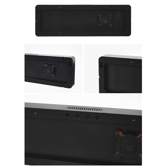 5526 LED Digital Display Electronic Wall Clock Multifunctional Countdown Alarm Clock(B Green)
