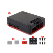 Waveshare 26587 For Raspberry Pi 5 Argon Neo Aluminum Alloy Case, Spec: Standard