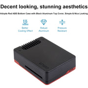Waveshare 26587 For Raspberry Pi 5 Argon Neo Aluminum Alloy Case, Spec: Standard