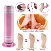 Electric Foot Grinder Calluses Dead Skin Remover With 60pcs Replaceable Sandpaper Discs EU Plug(Pink)