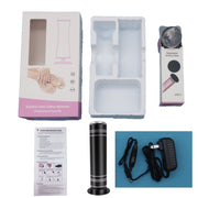 Electric Foot Grinder Calluses Dead Skin Remover With 60pcs Replaceable Sandpaper Discs EU Plug(Pink)