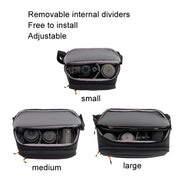Cwatcun D133 Camera Chest Bag Multi-functional Handheld Slanting Cross Shoulder Camera Casual Bag, Color: Large Black