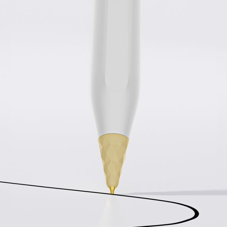 For Apple Pencil 1 / 2 Generation & USB-C Stylus Modified Pen Tip Diamond Crystal Pencil Nib(White)