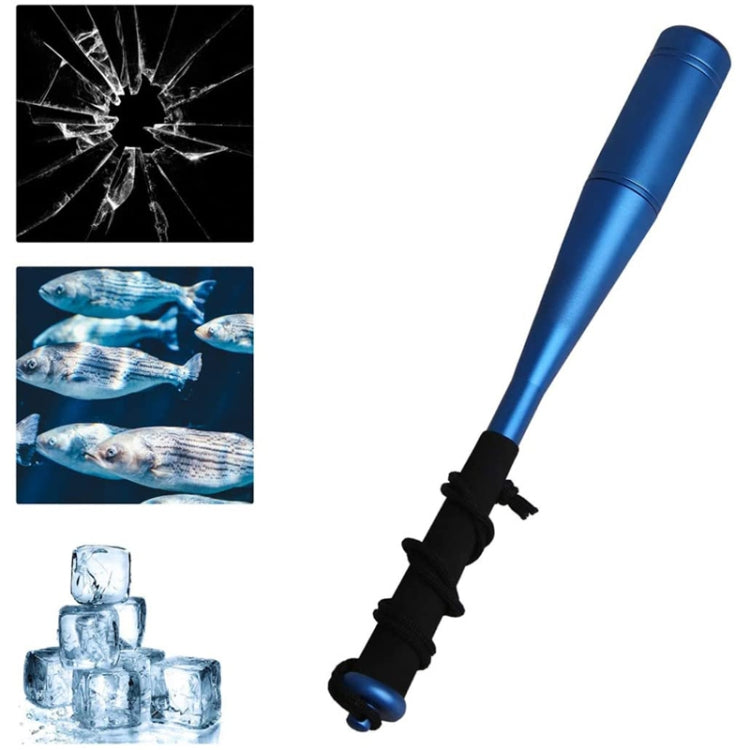 Aluminum Alloy Fish Knocker Knock Fish Stick Fishing Hammer(Black)
