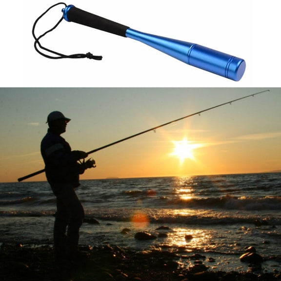 Aluminum Alloy Fish Knocker Knock Fish Stick Fishing Hammer(Blue)