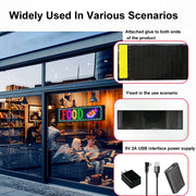 7x17.3cm（16 x 32 LEDs) Car Flexible Display Advertising Screen APP Bluetooth Smart Screen