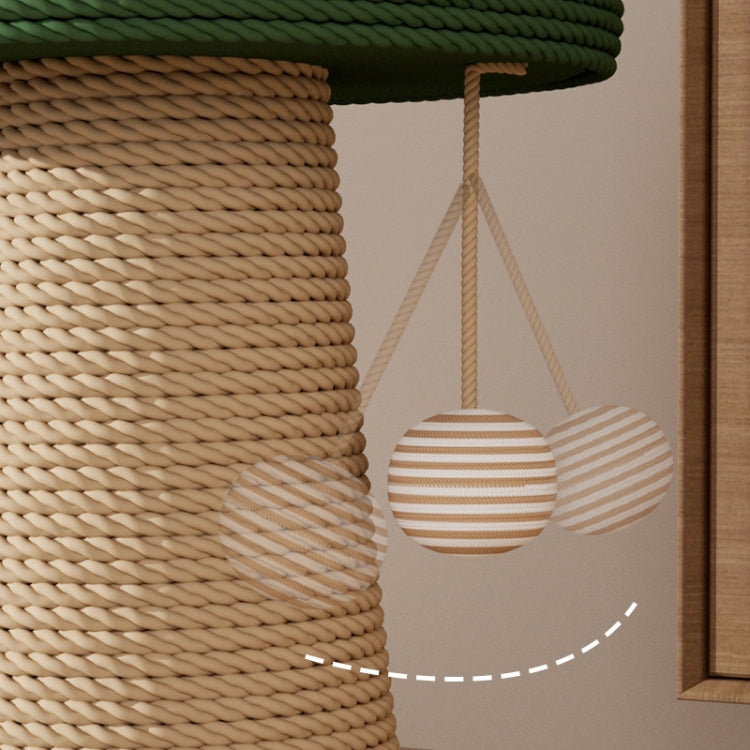 Vertical Sisal Cat Scratching Post Wear-Resistant Cat Interactive Toy, Style: Combination Mushroom