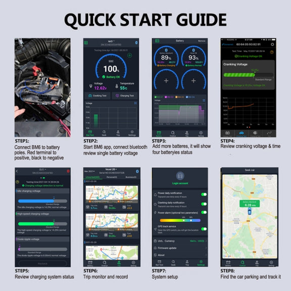BM6 Car Battery Electricity Testing Instrument Locator
