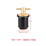 Marine Motorboat Deck Cross Drain Plug Screw, Size: Copper For 32mm
