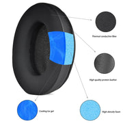 1pair Coolig Gel  Ear Pads For HyperX / Cloud Alpha / Cloud Flight Wireless Headsets