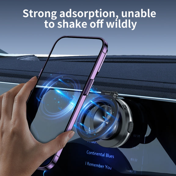 AIMITE C1 Vacuum Adsorption Foldable Magnetic Support Bracket Car Cell Phone Holder(Silver)