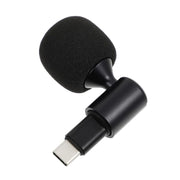 Mobile Phone Live Broadcast Microphone, Style: TYPE-C Straight Head Jerry Solution (Sponge Cover)