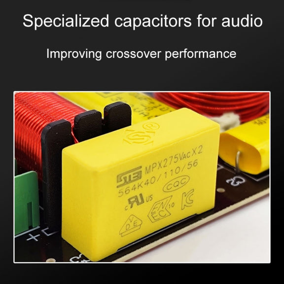 Magenta-2 High And Low 2-Way Audio Crossover Bookshelf Speaker Conversion Divider(B Model 3uF Capacitor)