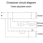 3505B High Medium And Low 3-Way Audio Crossover Stage Speaker Divider