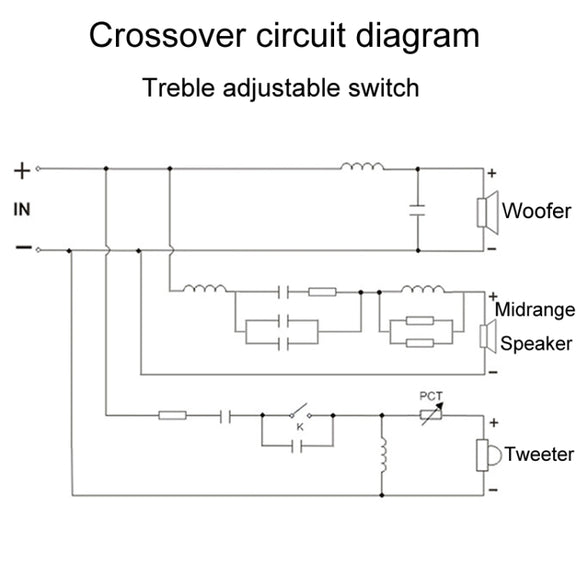 3505B High Medium And Low 3-Way Audio Crossover Stage Speaker Divider