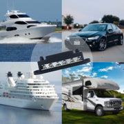 M8 Nylon Base RV Yacht Water-resistant Dustproof Cover 6-post Bus Bar, Color: Black