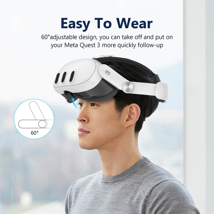 For Meta Quest 3 VR Headset Comfort Sponge Head Strap Replacement Parts
