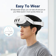 For Meta Quest 3 VR Headset Comfort Sponge Head Strap Replacement Parts