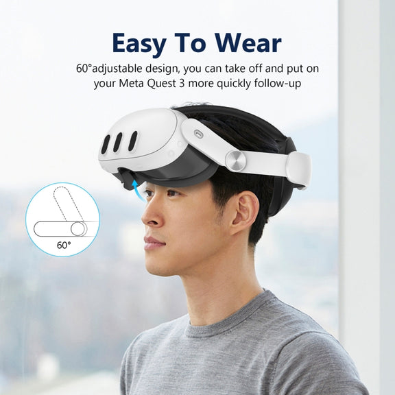For Meta Quest 3 VR Headset Comfort Sponge Head Strap Replacement Parts