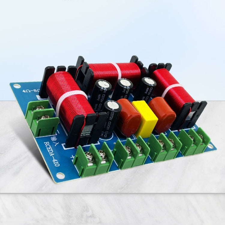 RCEDA-410 Two High One Medium One Low 4-Way Speaker Crossover Audio Modification Divider