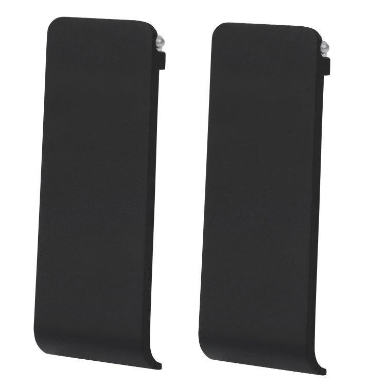 For Nintendo Switch Console 2pcs Replacement Kickstand Back Shell Holder(Black)