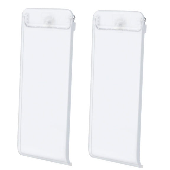 For Nintendo Switch Console 2pcs Replacement Kickstand Back Shell Holder(Transparent White)