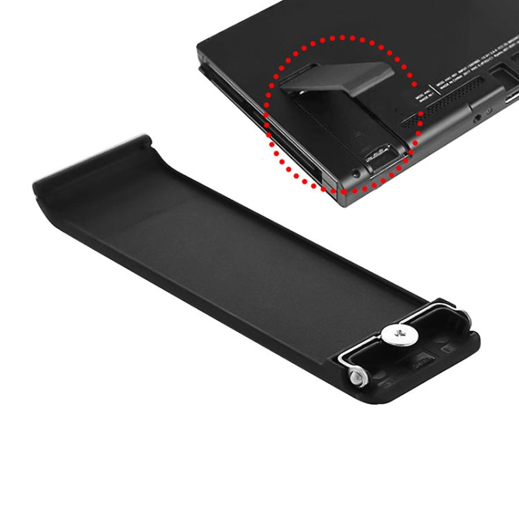 For Nintendo Switch Console 2pcs Replacement Kickstand Back Shell Holder(Black)