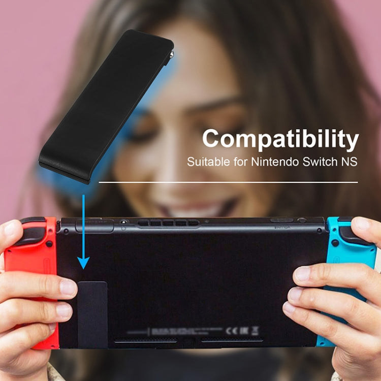 For Nintendo Switch Console 2pcs Replacement Kickstand Back Shell Holder(Red)