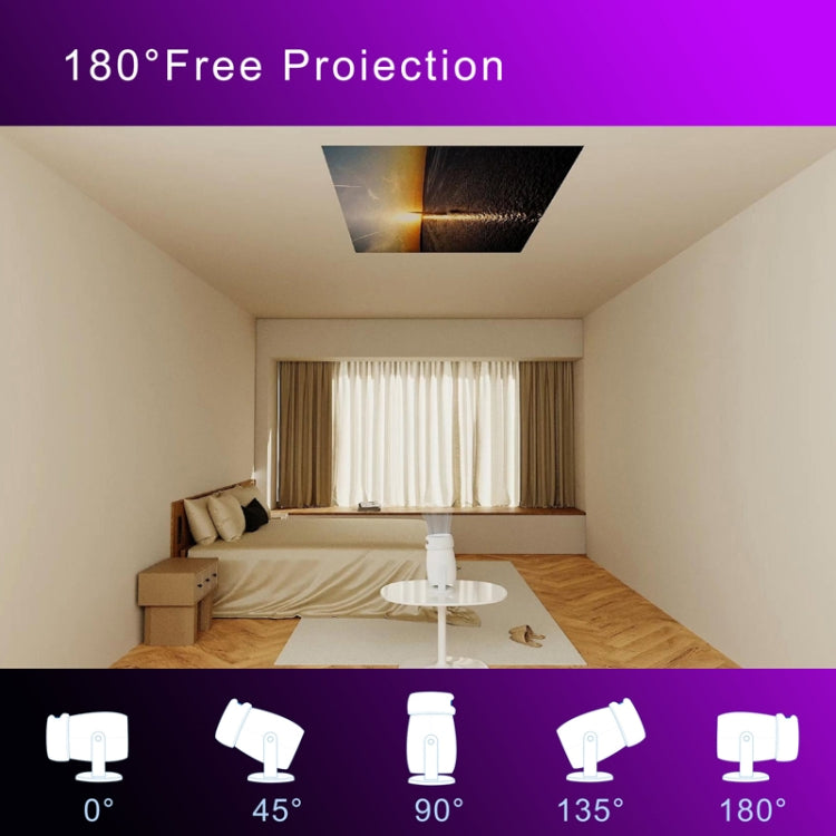 HY400 Android 12.0 System Intelligent Projector Portable Family Projector AU Plug