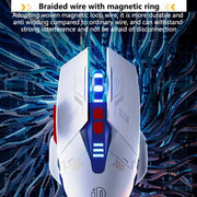 Inphic W9P Glowing Computer Gaming Wired Mouse(Silent Version)
