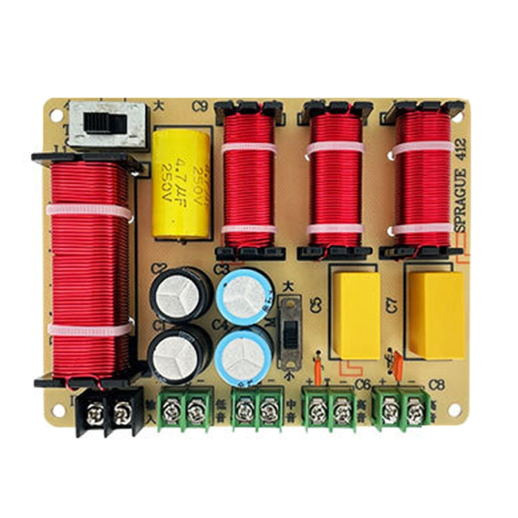 SPRAGUE-412 Two High One Medium One Low 4-Way Speaker Crossover Audio Modification Divider