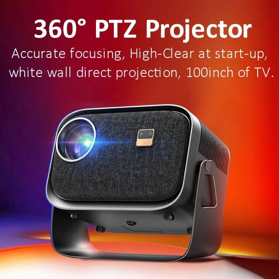 Android 4K HD Version Portable Mini Projector Smart Home Theater(US Plug)
