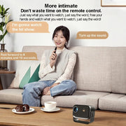 Android 4K HD Version Portable Mini Projector Smart Home Theater(US Plug)