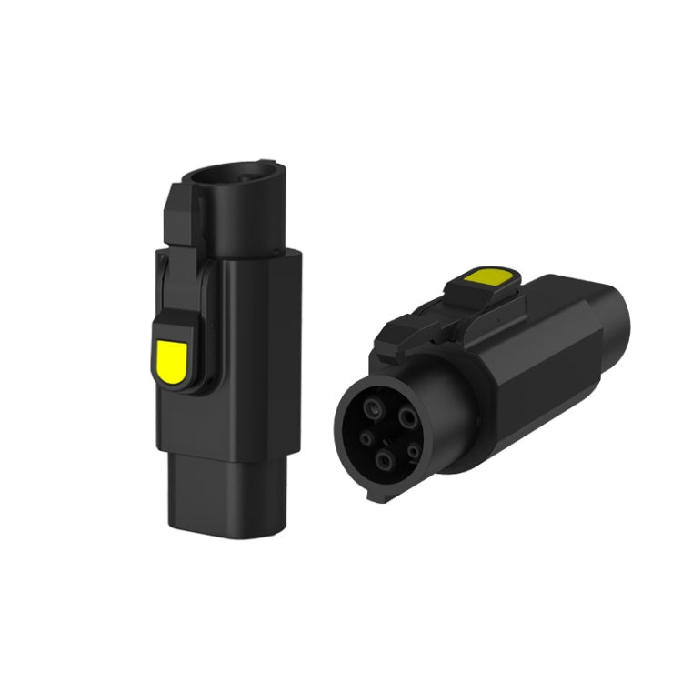 TYPE2-TYPE1 New Energy Vehicle Charging Station Adapter(Black)