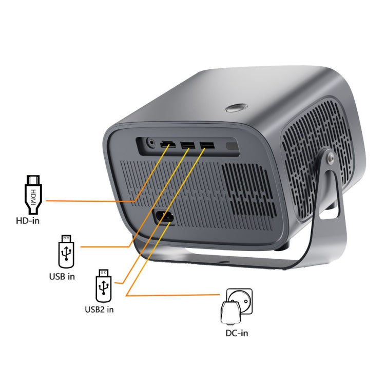 4K Smart Android Portable Projector UK Plug