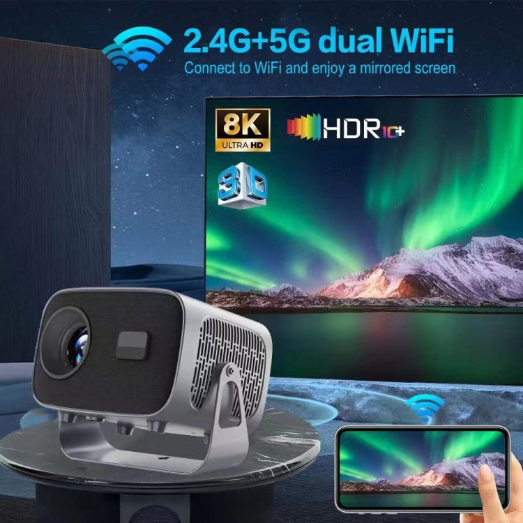 4K Smart Android Portable Projector UK Plug