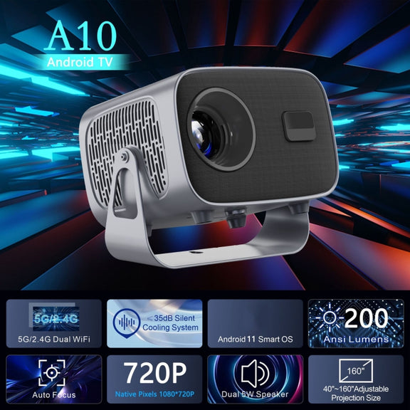4K Smart Android Portable Projector UK Plug