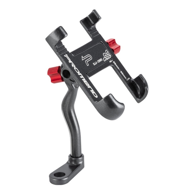 PROMEND Aluminum Alloy Cell Phone Holder Adjustable Angle Rotating Motorcycle Navigation Support, Style: SJJ-299E Rear View Mirror Titanium Color