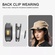 USB-C / Type-C Wireless Lavalier Button Microphone With Magnetic Suction & Back Clip Design