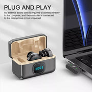 USB-C / Type-C Wireless Lavalier Button Microphone With Magnetic Suction & Back Clip Design