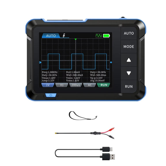 FNIRSI 2 In 1 Mini Portable Digital Oscilloscope Signal Generator, Set: Standard