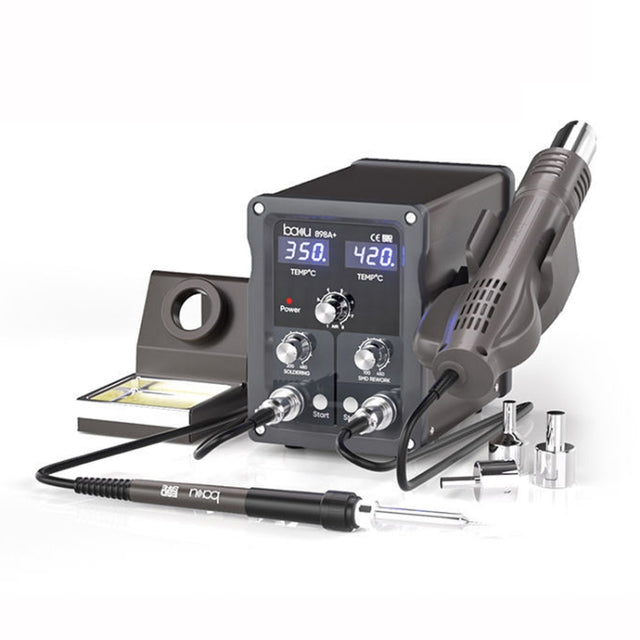 BAKU BA-898A+ 2-In-1 Soldering Station Hot Air Station Adjustable Temperature US Plug 110V